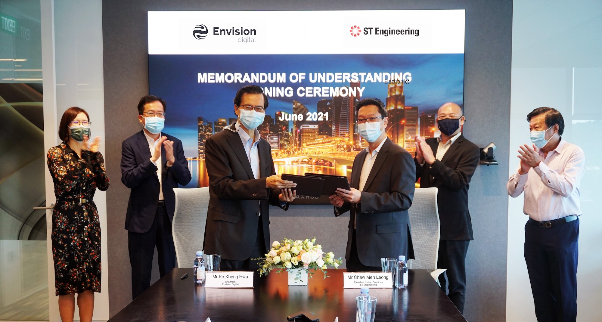 Envision Digital and ST Engineering MOU Ceremony