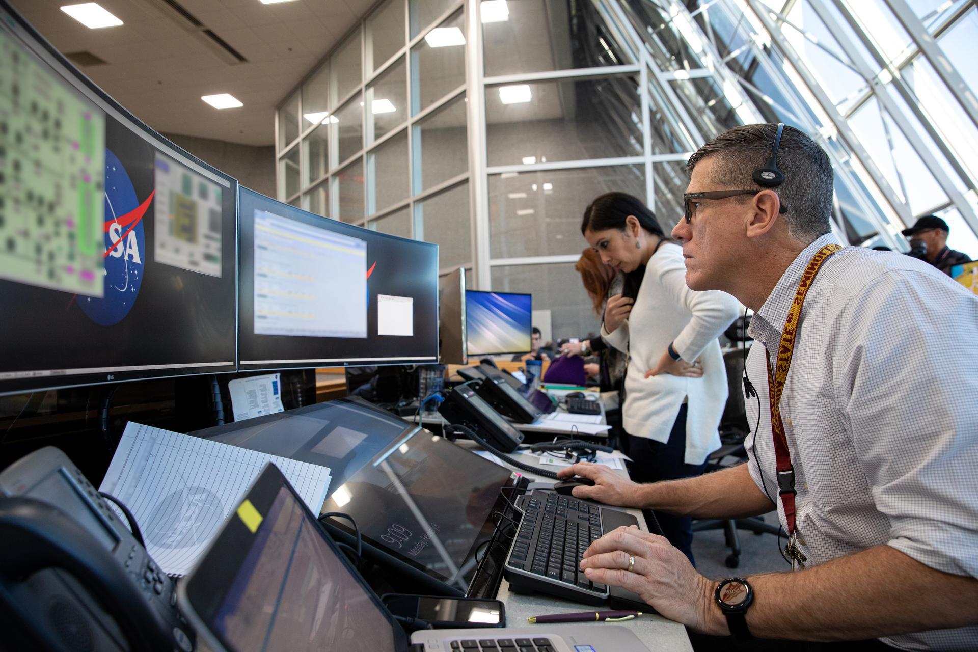 Autonomous systems need to be reliable, so NASA puts the code it develops through rigorous testing, like this Artemis I launch countdown training simulation, to avoid potential failures.